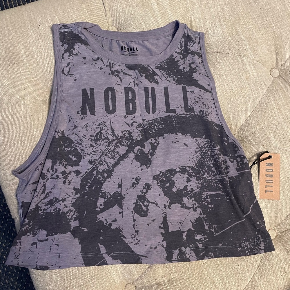 NWT No Bull large purple tye dye muscle tank